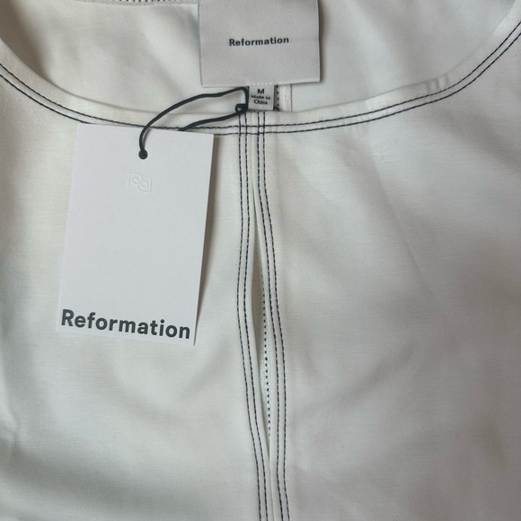 ✨NWT✨ Reformations Carsyn Knit Dress in white size M - Picture 9 of 11